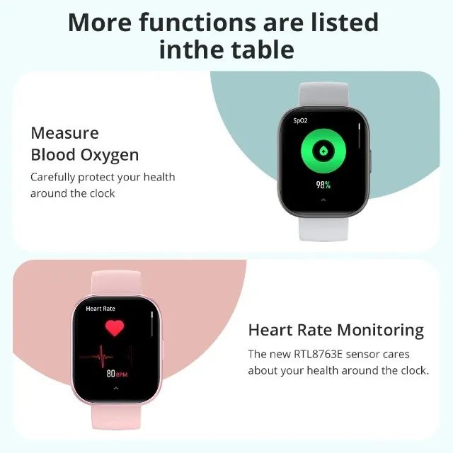 Colmi P68: smartwatch relógio inteligente tela amoled - Foto 4