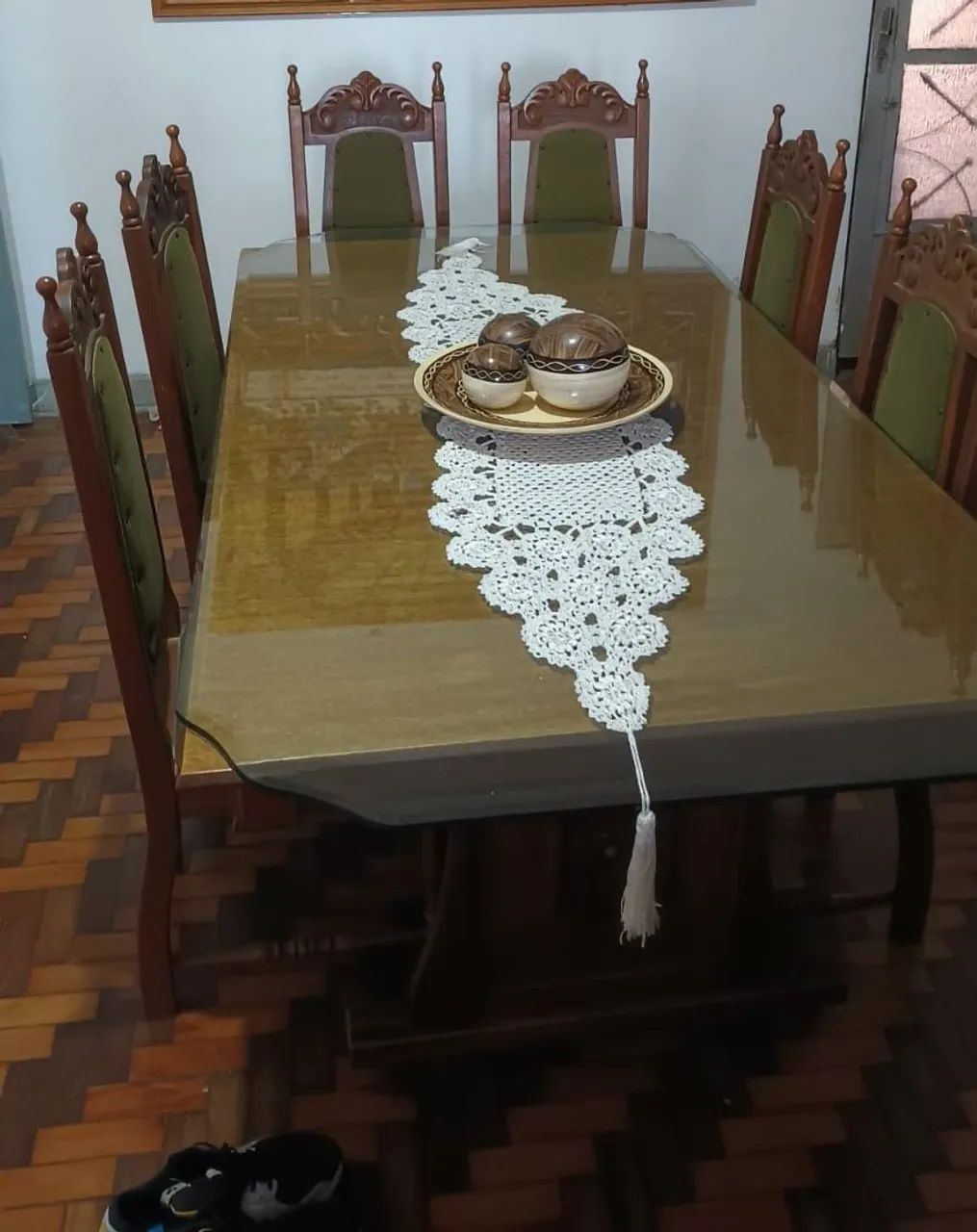 Conjunto mesa e 6 cadeiras colonial  - Foto 2