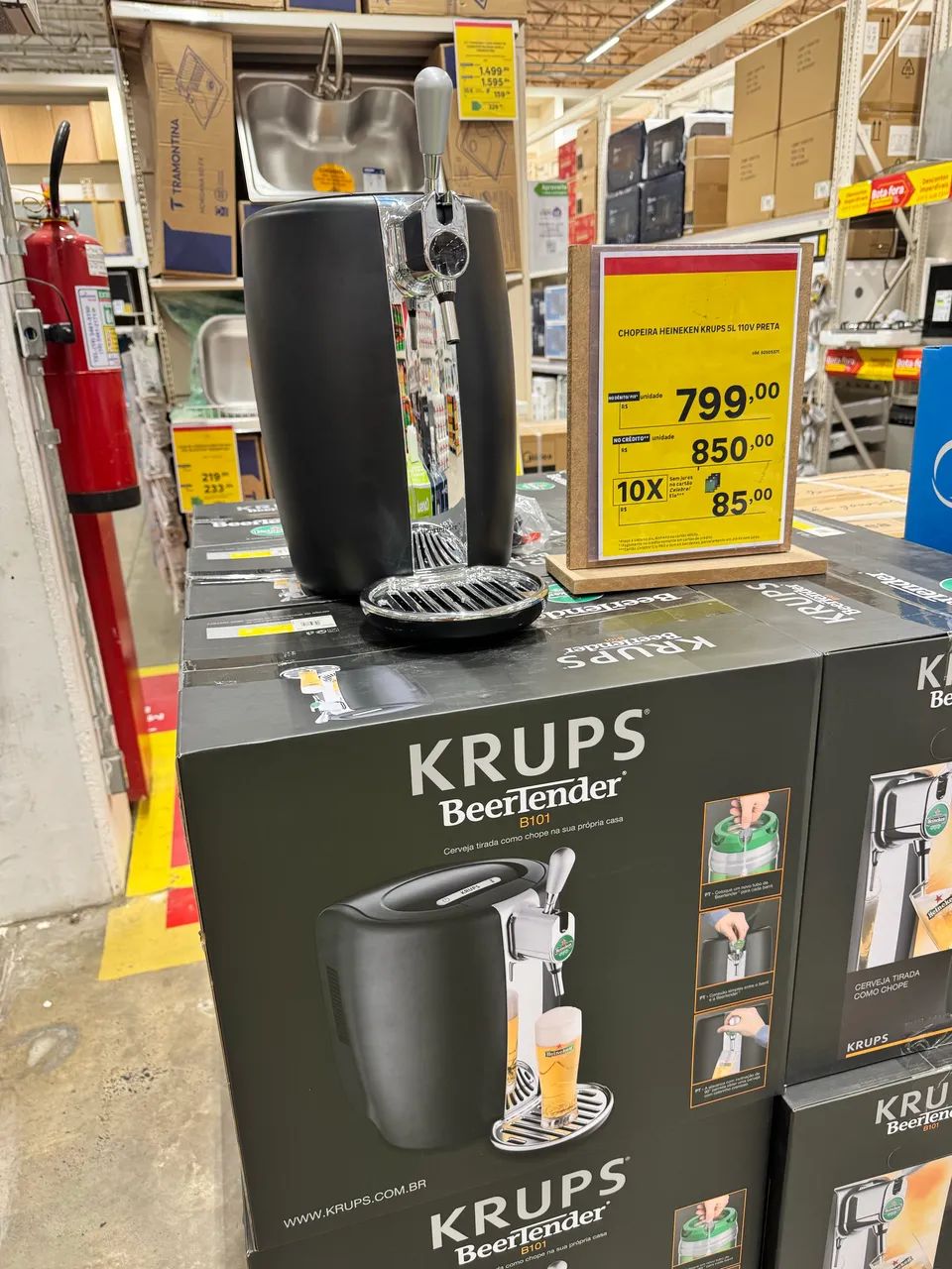 Chopeira Krups Barril 5L Heineken 