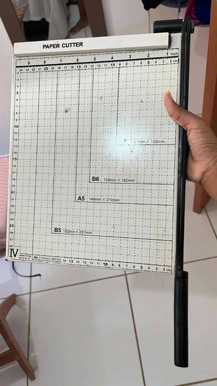 guilhotina cortadora de papel B5, A5, B6, B7