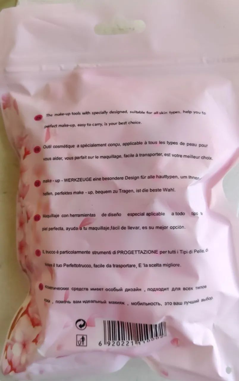 Kit de Maquiagem Feminino com Acessórios e Esponjas - Novo Lacrado - Foto 4