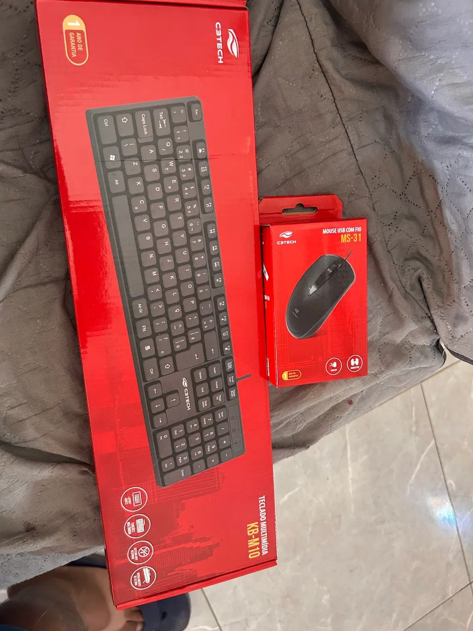 Kit teclado e mouse USB c3 Tech
