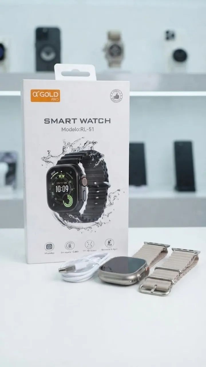 Smartwhatch Relógio Inteligente a'gold pro 