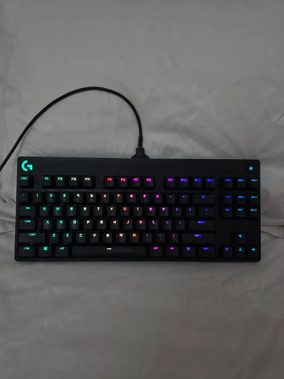 Logitech G TKL RGB mecânico (Switch Azul) - Foto 2