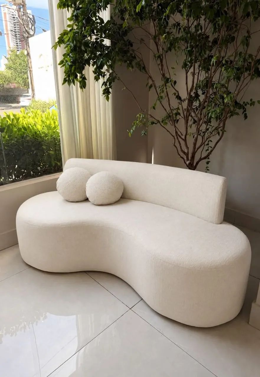 Sofá orgânico off white 1,50m