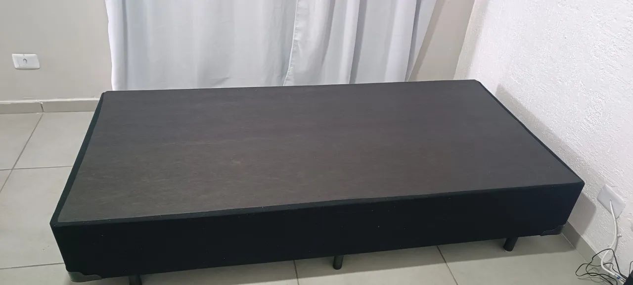 Conjunto Cama Box + Colchão Solteiro em Perfeito Estado! - Foto 4