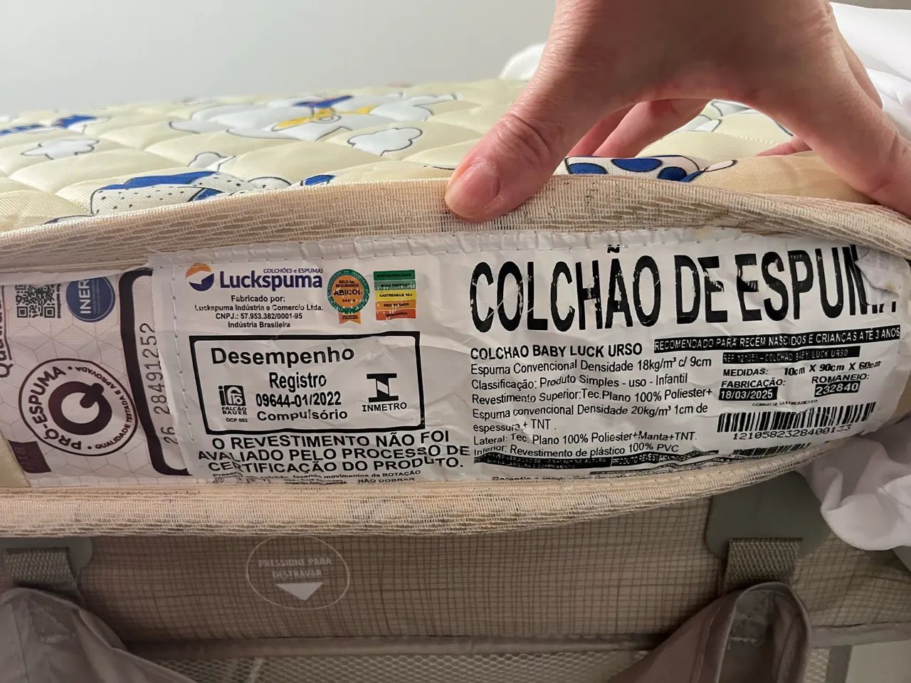 Berço infantil Safety com colchão  - Foto 3
