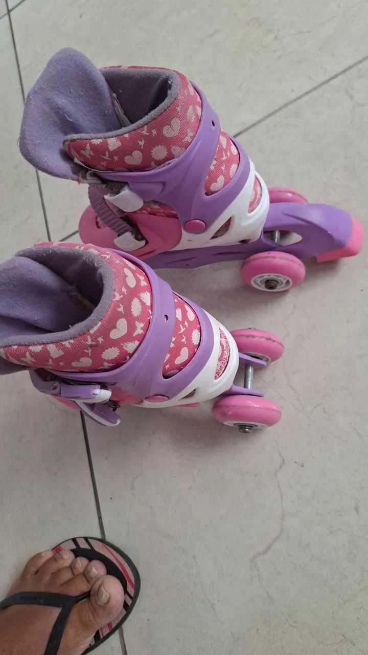 Patins infantil ajustável 2 em 1 - Foto 3