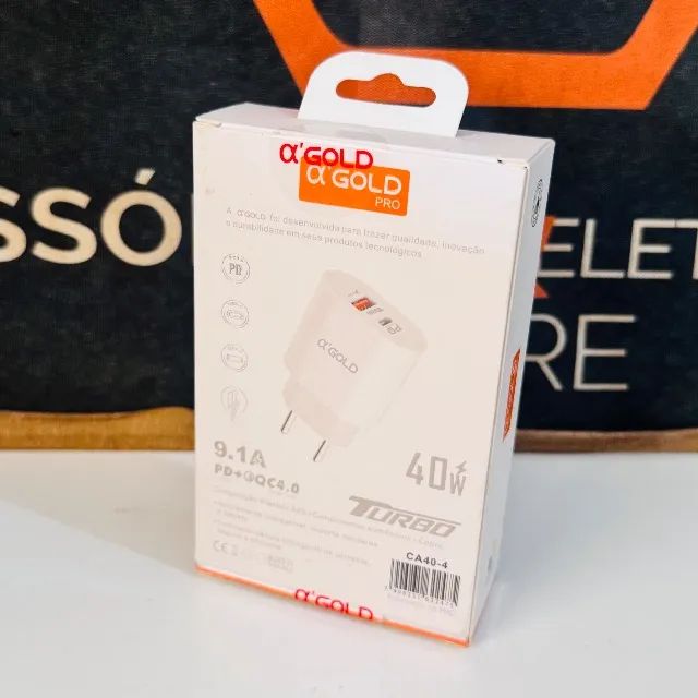 Fonte Turbo 40W - entrada USB-C + entrada USB - Foto 2