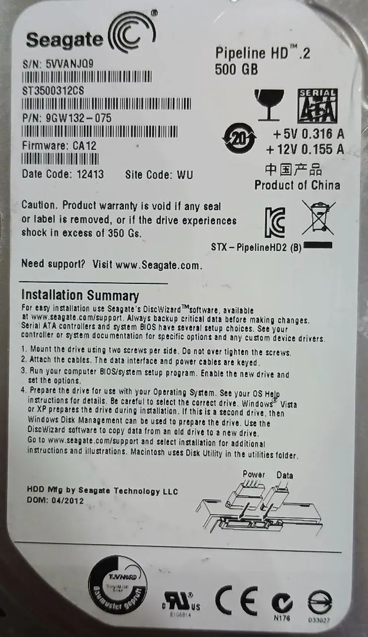 HD 500GB seagate  - Foto 2