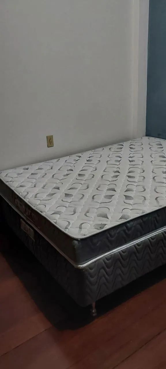 Cama Box com colchão casal Serenitá Castor