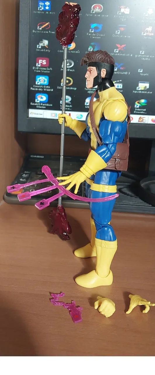 Marvel Legends Gambit X-men Three Pack 60th Anniversary Hasbro original - Foto 4