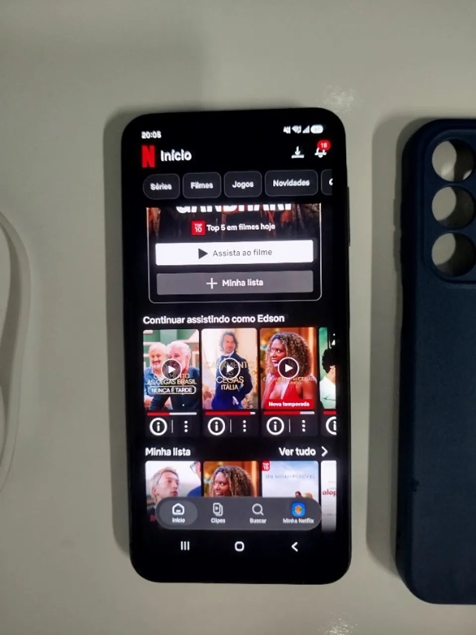 Smartphone Celular Samsung Galaxy A16 Câmera Tripla 50MP, Tela 6.7" cor Preta com capa - Foto 3