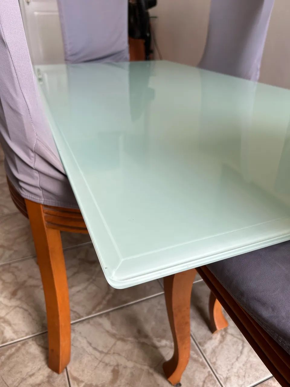 Vidro de Mesa com Fundo Branco - Foto 3