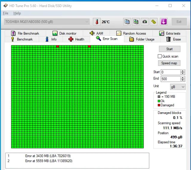 Hd notebook 500GB 2,5 Toshiba - Foto 2