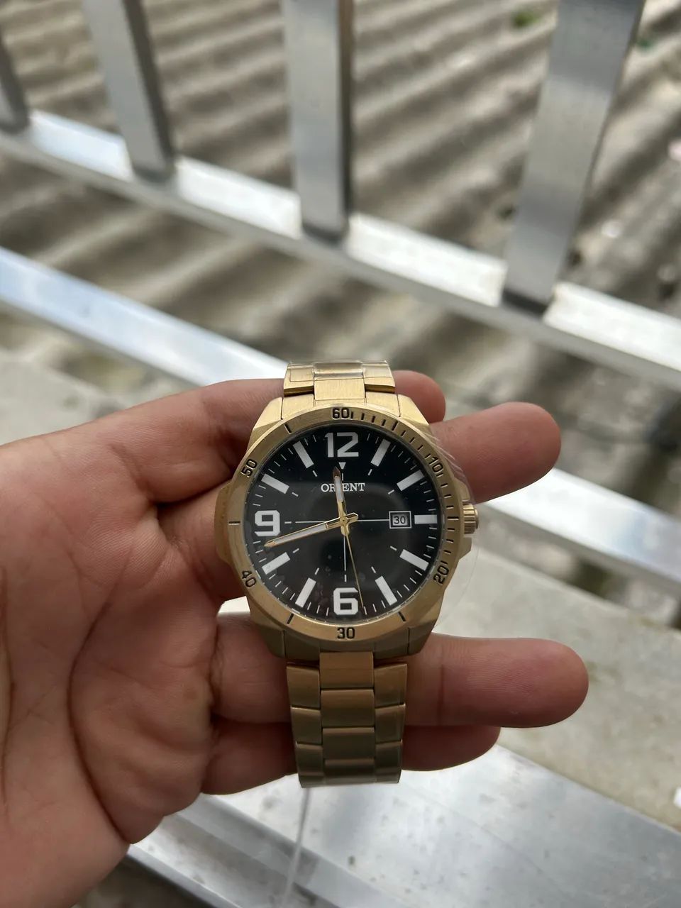 Últimos 3 | Relogio orient dourado nunca usado 