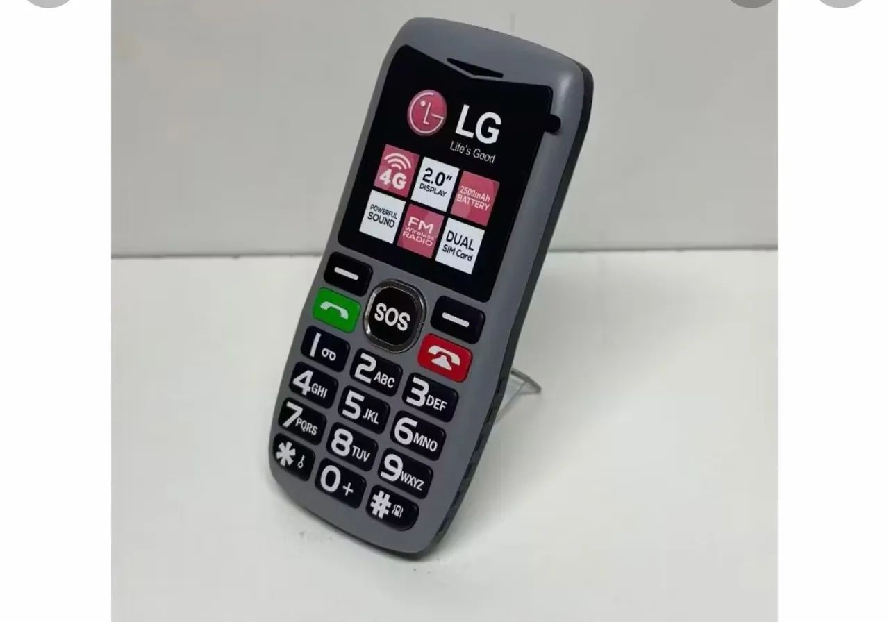 Vendo celular para idoso usado 1 mês dual chip letras grandes