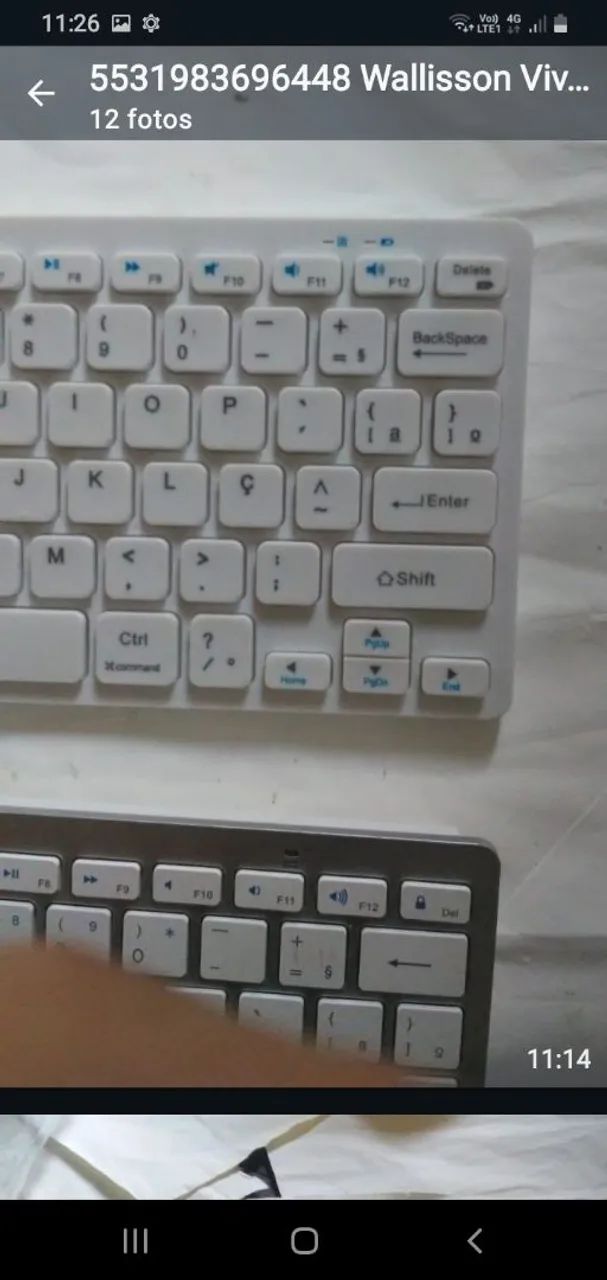 TECLADO SEM FIO PERFEITO VALOR 150 