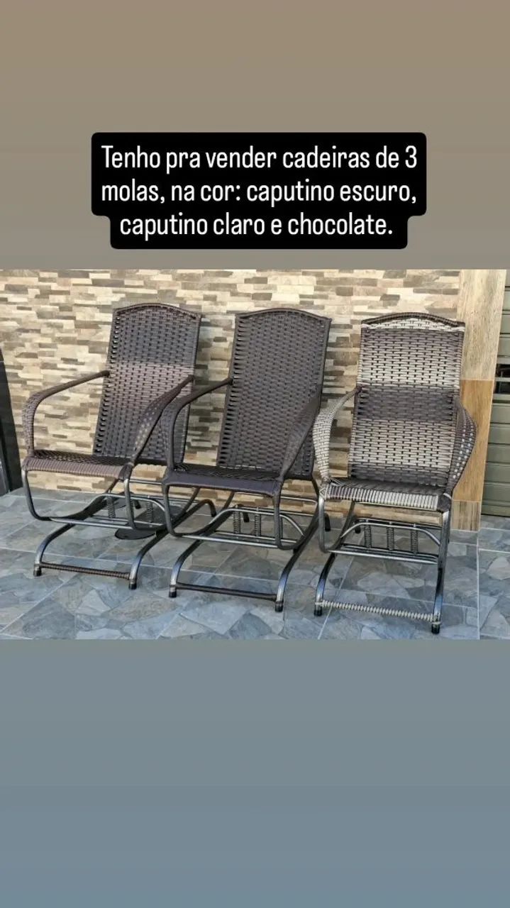 Cadeiras de balanço com molas, em fibra sintética.  - Foto 3