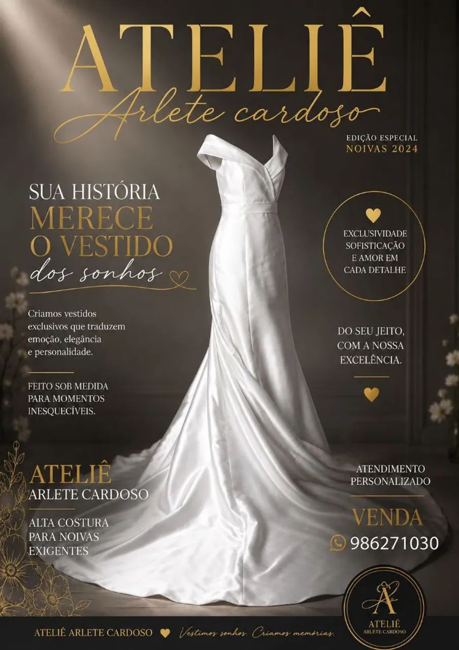 Lindo vestido de noiva 
