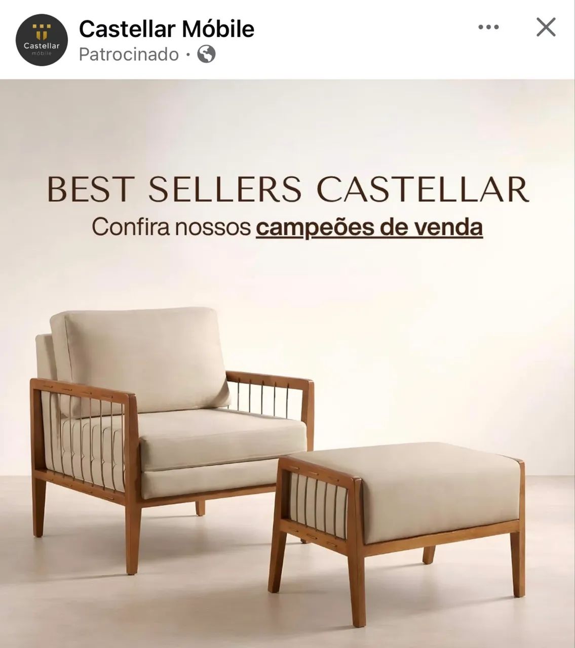 Poltrona luxo em madeira maciça e linho (novíssima) - Foto 5