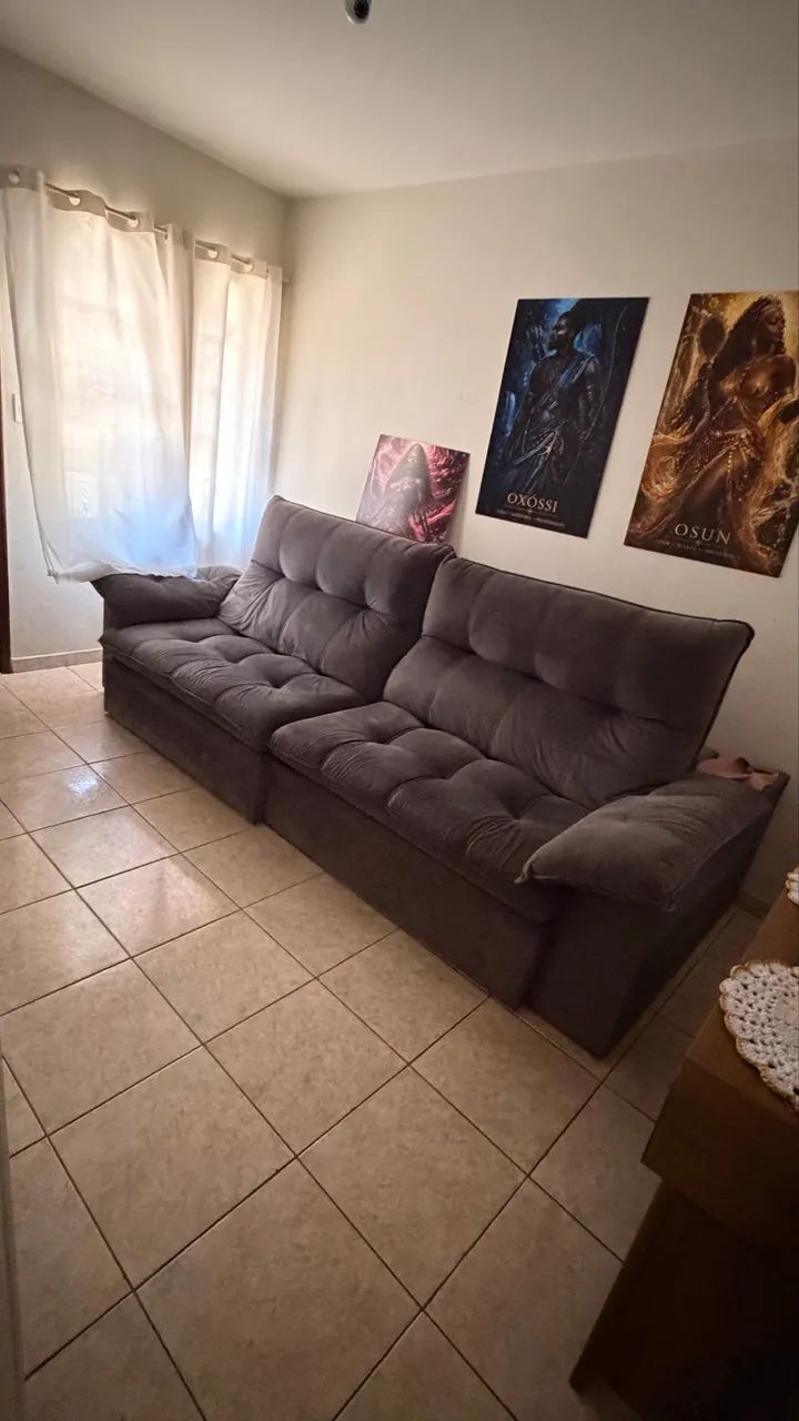 Sofá retrátil 5 lugares 