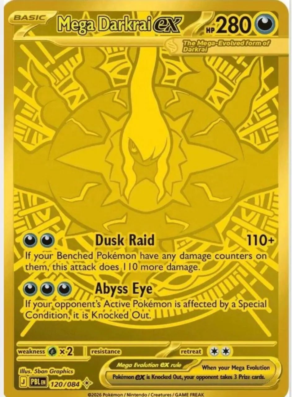 Pokémon TCG Mega Darkrai EX Dourado? - Foto 2