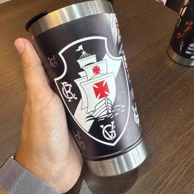 Copo Térmico Vasco - 473ml com Tampa - Copo de Time