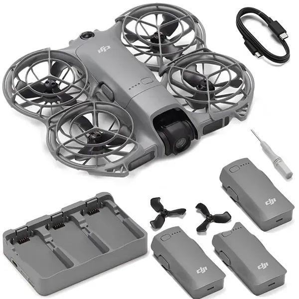 Drone DJI NEO 2 Fly More Combo (Drone Only) DEN225 4K com GPS - Cinza - Foto 4