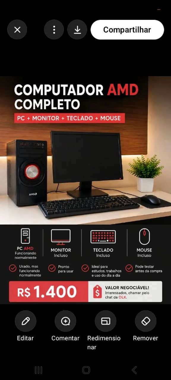 Computador completo AMD