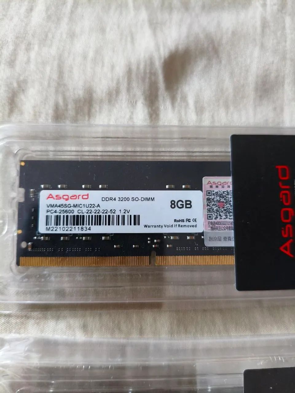 Kit memória notebook 16GB RAM DDR4 3200Mhz (2x8GB) - NOVO - Foto 2