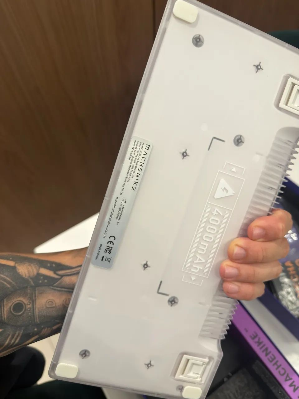 Teclado mecânico sem fio com tela  - Foto 3