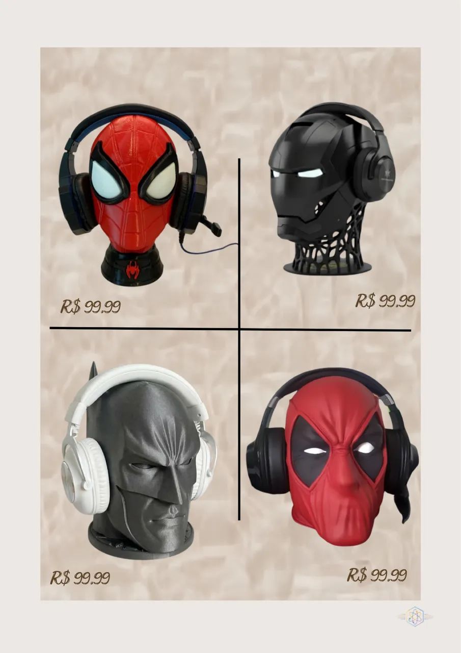 Suporte de headset/ impressos em 3D  - Foto 4