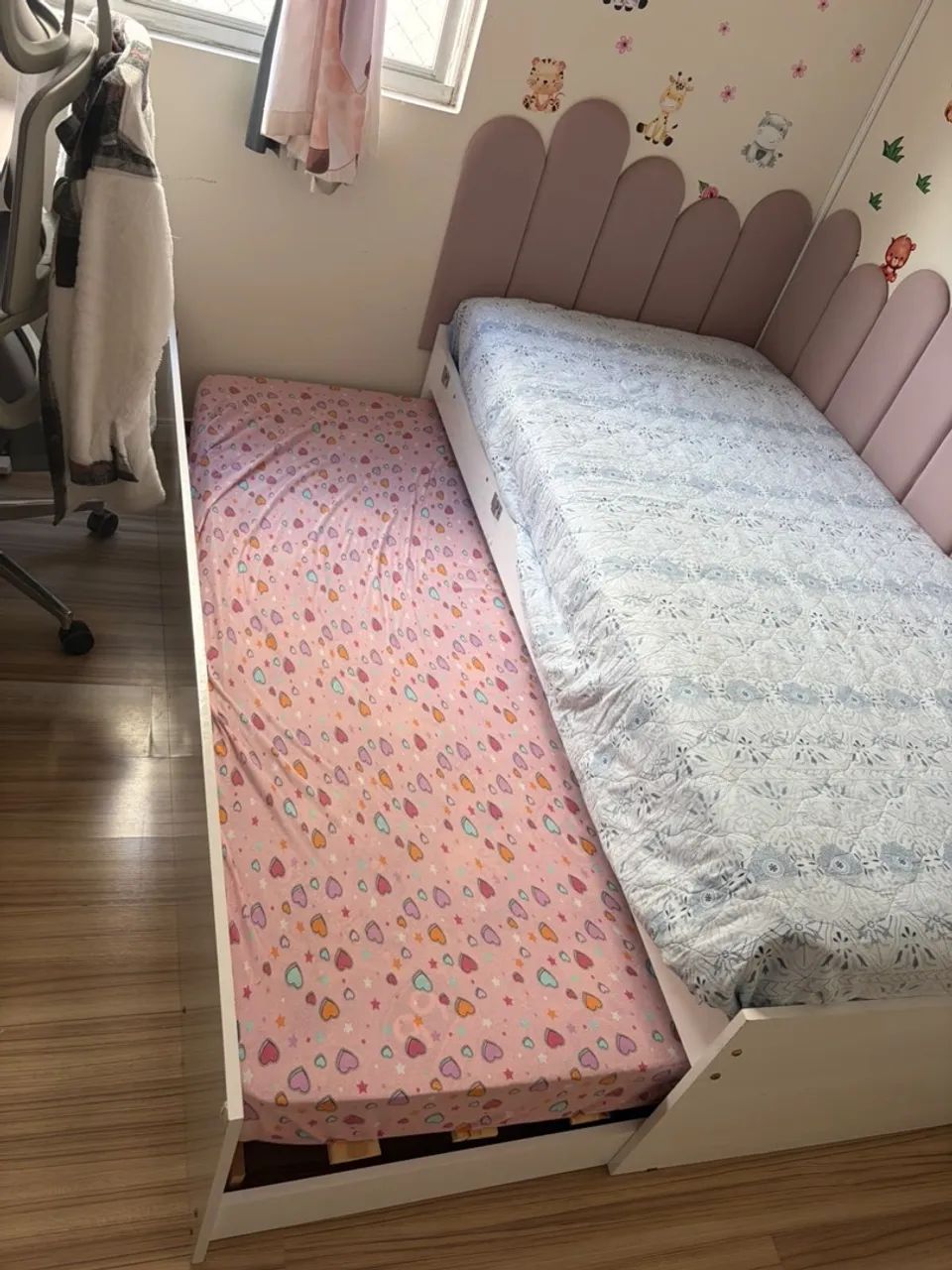 Cama infantil com escada, tem cama auxiliar e vira cama de casal, - Foto 5