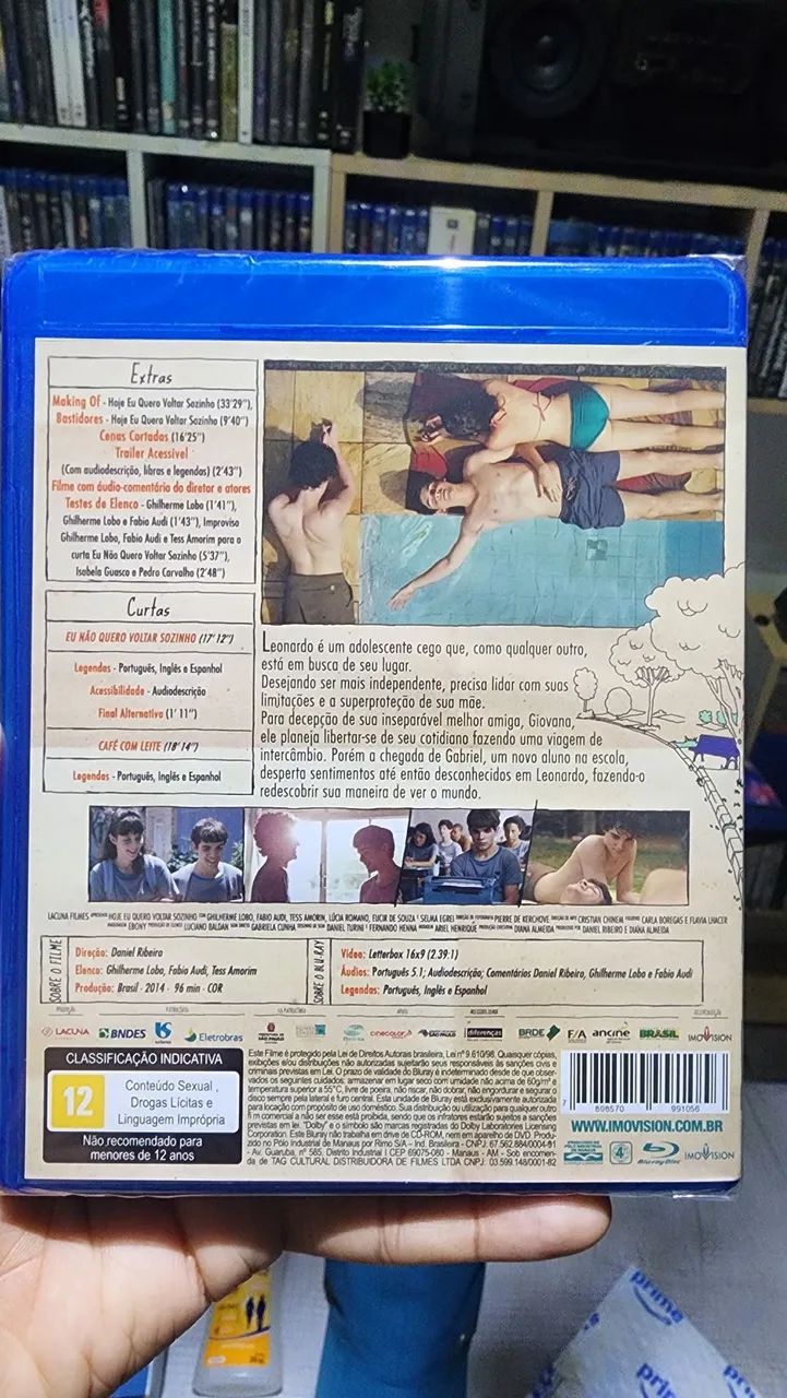 Blu-ray Hoje Eu Quero Voltar Sozinho Lacrado - Foto 2