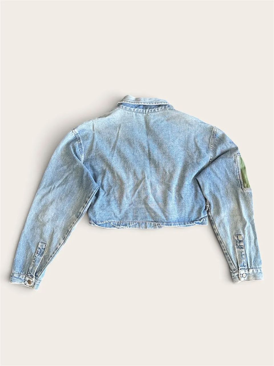 Jaqueta Jeans Cropped Utility   - Foto 3