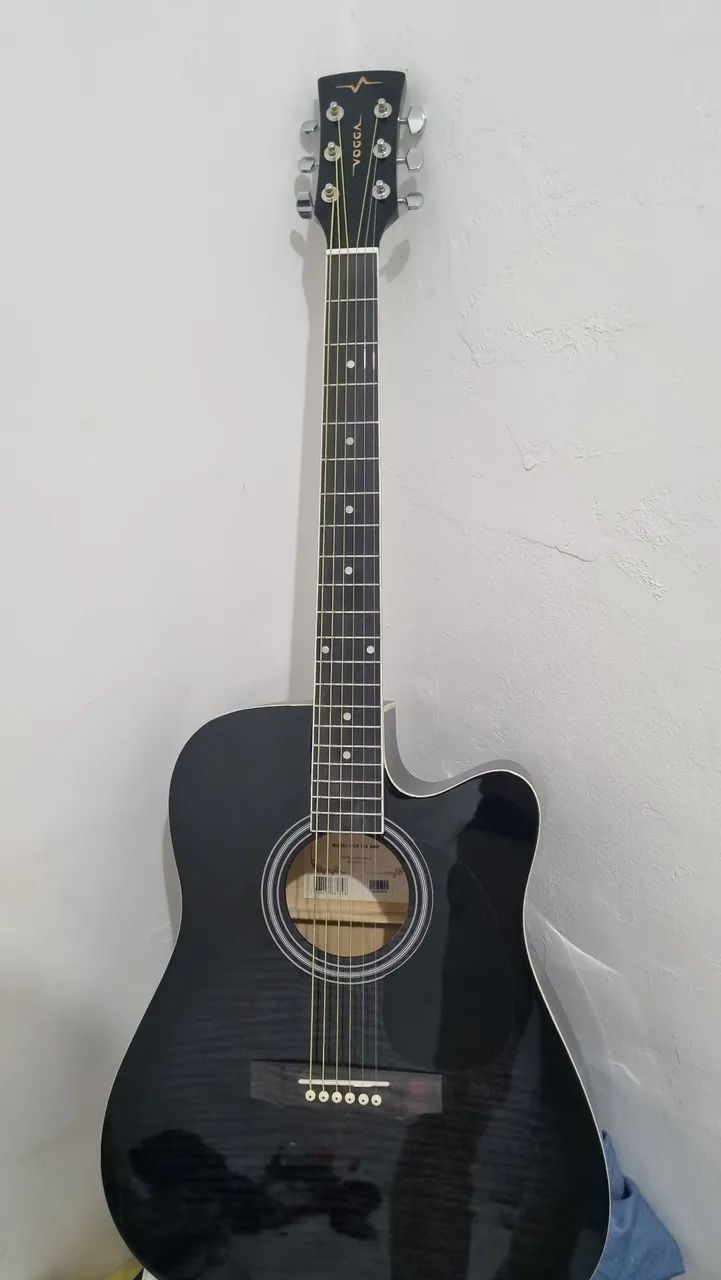 violão eletroacústico vogga vck370 folk (Pouco Usado) - Foto 3
