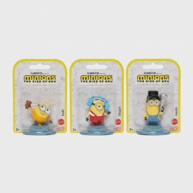 Kit 3 Bonecos Minions A Origem De Gru Splashem Mattel - Foto 2