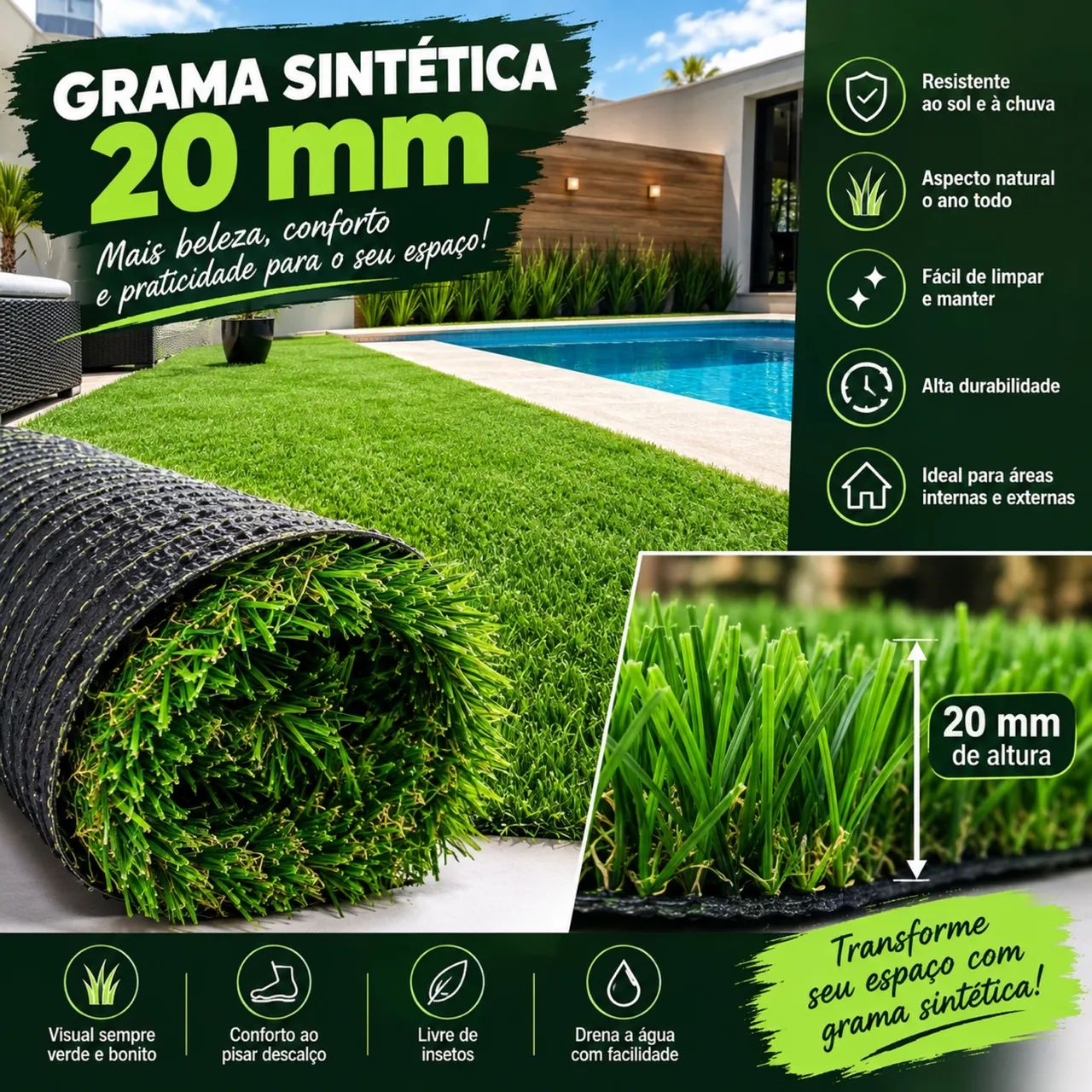 Grama rolo fechado  - Foto 2