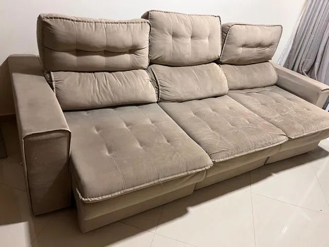 sofá retrátl 3 lugares - Foto 3