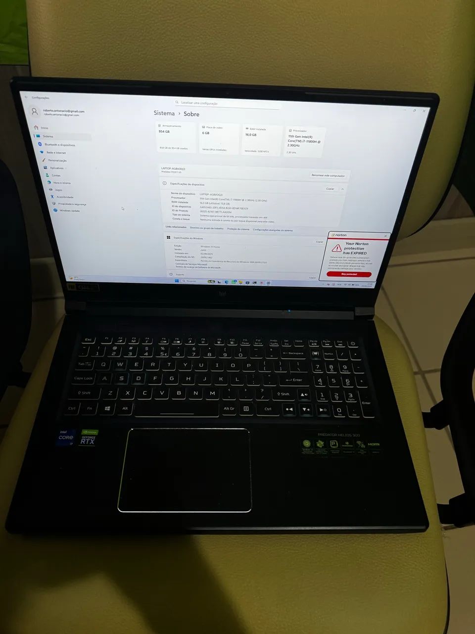 NOTEBOOK GAMER ACER PREDATOR HELIOS 300 PH317-55 - Foto 2