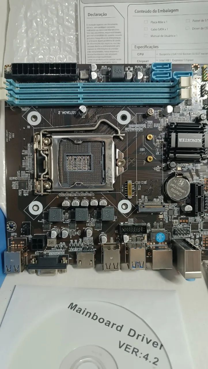 Ótima Placa Mãe KS-H81 Kingster SUPER BARATA - Foto 5