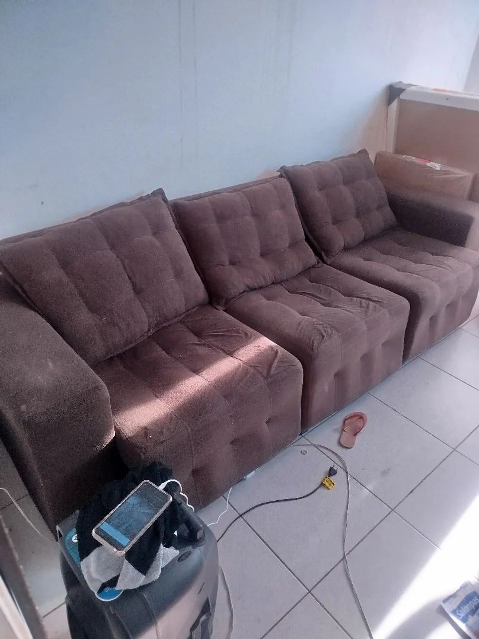 Vendo Sofá retrátil oportunidade quem chegar primeiro leva - Foto 4