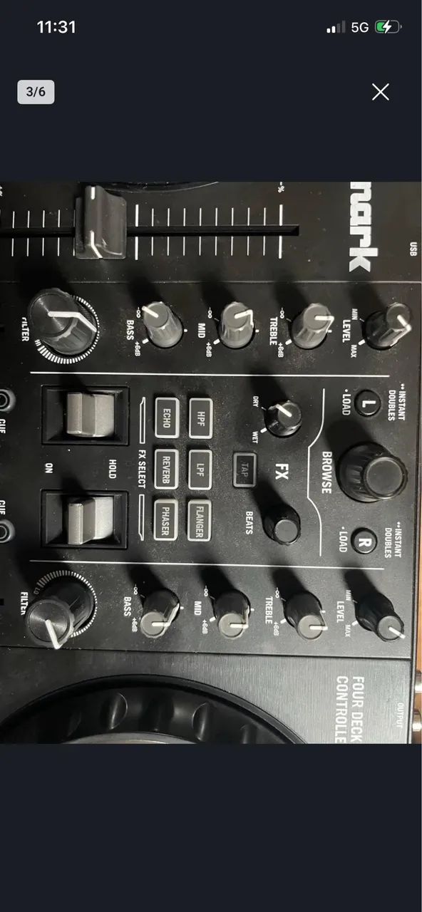 Controladora DJ 4 Decks com Displays nas Jog Wheels- Numark Mixtrack Platinum Fx - Foto 3