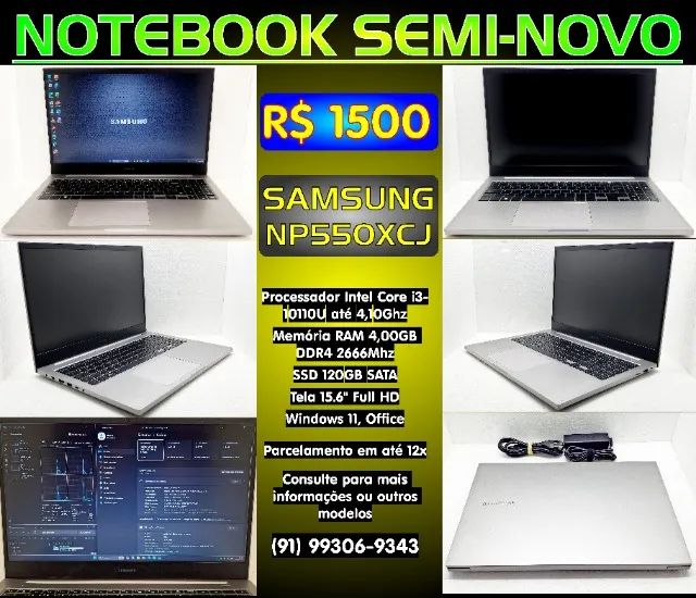 Vendo Notebook Samsung Book Core i3 10ª Geração com SSD - Funcionando perfeitamente! - Foto 5