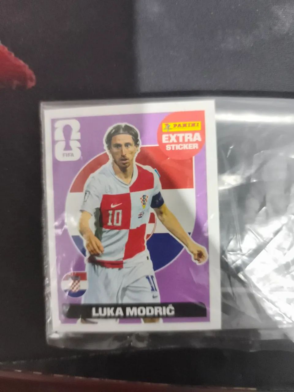 Figurinha Modric Roxa Copa do Mundo Panini Extra
