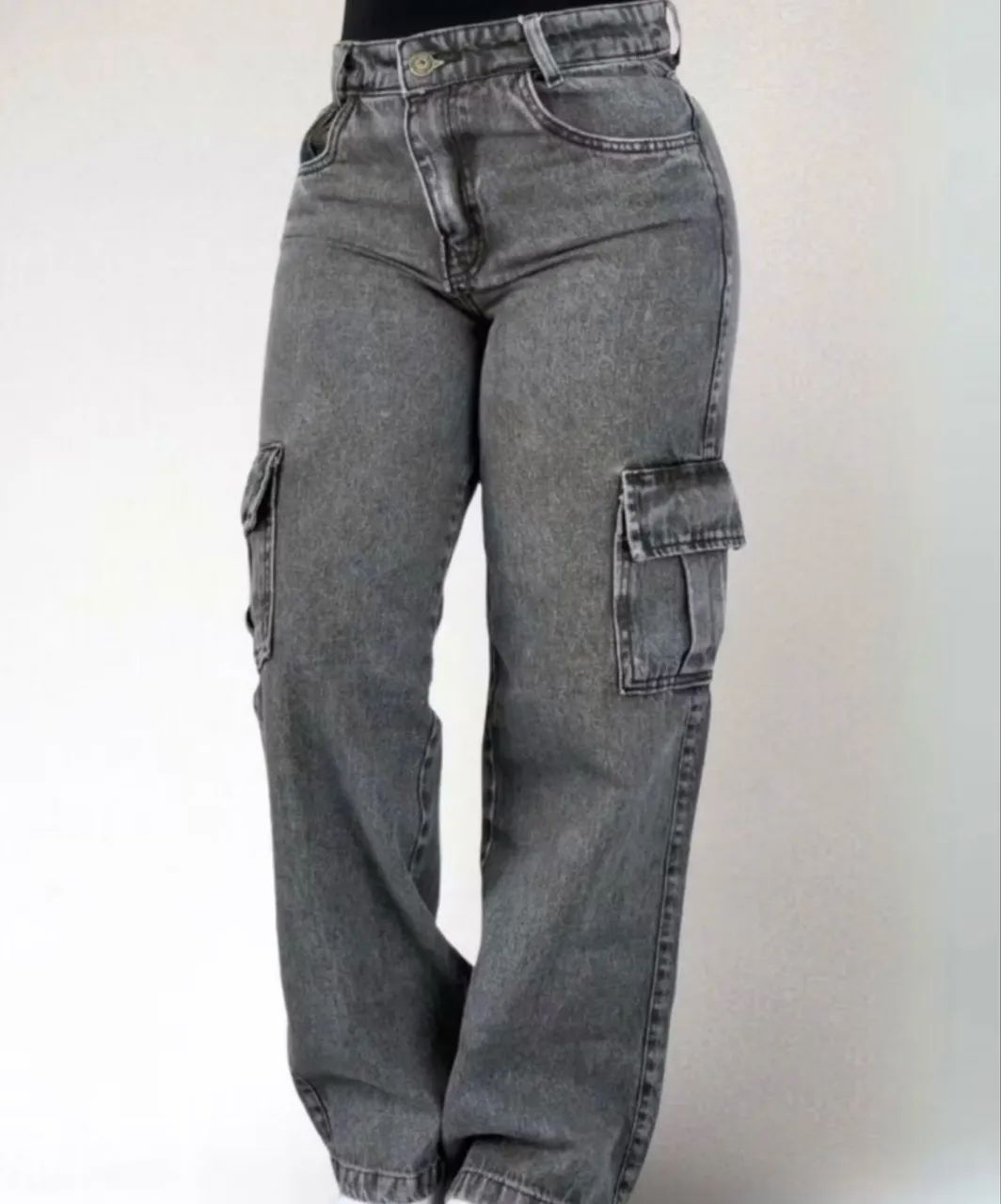 Calça preta cargo 