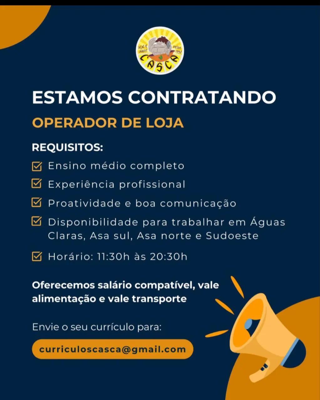Vaga de emprego 