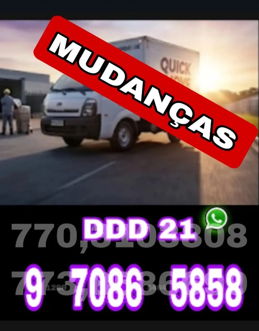 Frete  ,fretes Mudanças e serviços de transportes 