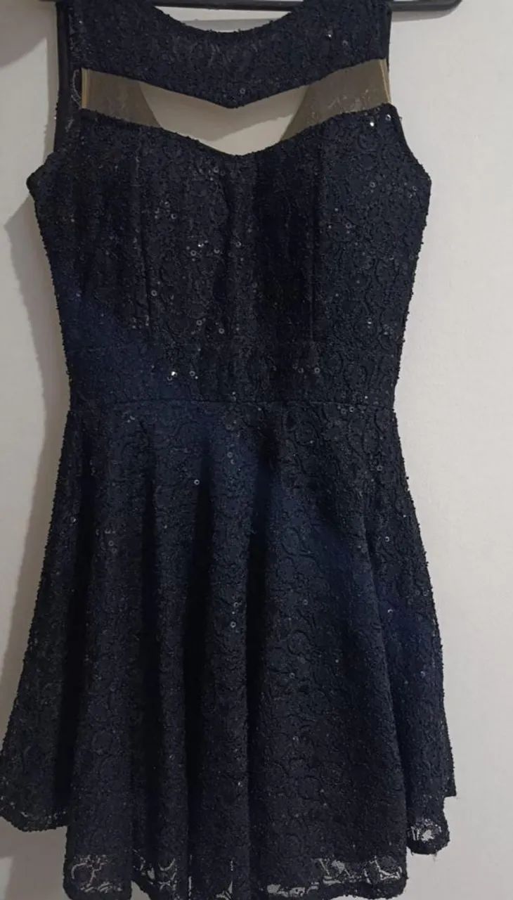 Vestido preto de renda - Foto 2